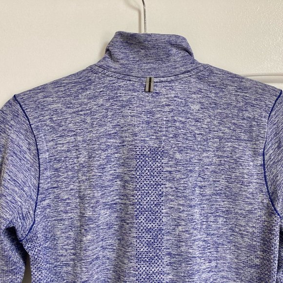 Nike Dri Fit Knit Half Zip running pullover in "Royal Blue Heather" S - Picture 2 of 9